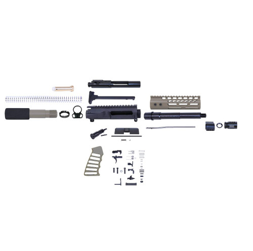 MCS AR-15 5.56 Cal Complete Ultralight Series Pistol Kit - Flat Dark Earth 