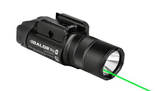 Olight Baldr Pro R Rechargeable Light W/ Green Laser – Black 