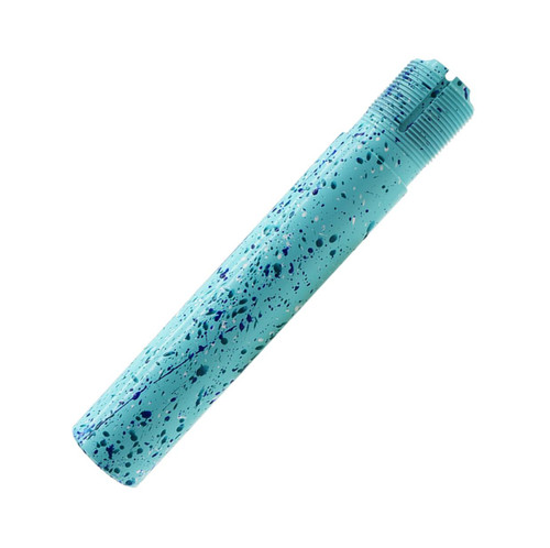 MCS AR Pistol Buffer Tube - Base Robins Egg - Pattern - Aqua Teal - Bright White - Blue Flame - Cerakote Splatter 
