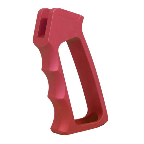 MCS AR-15 Skeletonized Ultralight Aluminum Pistol Grip - Gen 2 - Anodized Red 