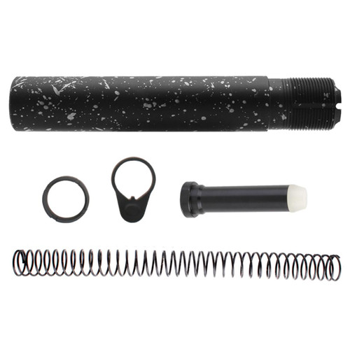 MCS AR-15 .223/5.56 Complete Pistol Buffer Tube Kit - CERAKOTE SILVER SPLATTER 