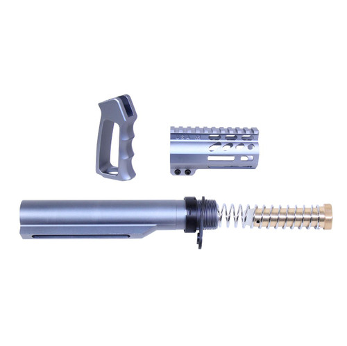 Buy AR-15 Micro Pistol Furniture Set USA Made Anodized Blue | MCS