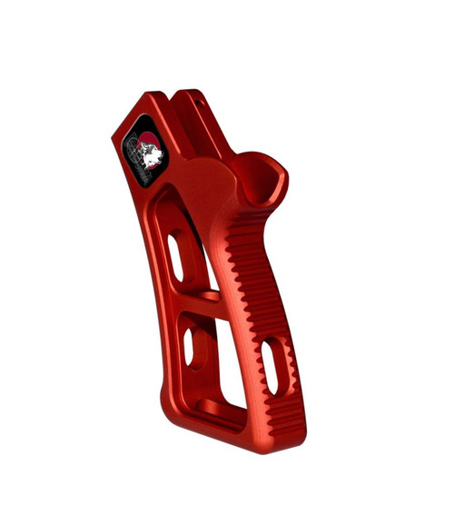 MCS Featureless Skeletonized Rear Pistol Grip - Red 