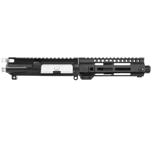 AR-15 5.56 NATO 6'' PISTOL FORGED UPPER WITH 7'' HANDGUARD - UPPER ASSEMBLY - WHITE