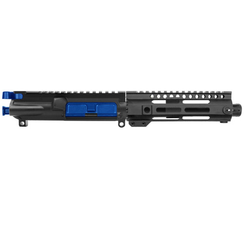MCS AR-15 5.56 NATO 6'' PISTOL FORGED UPPER WITH 7'' HANDGUARD - UPPER ASSEMBLY - BLUE FLAME 