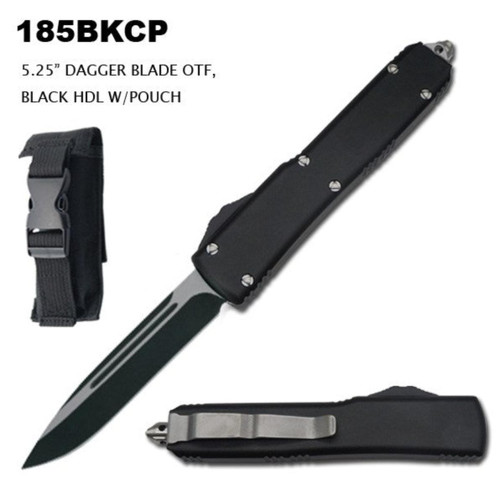 MCS DAGGER BLADE OTF 5.25" - BLACK 