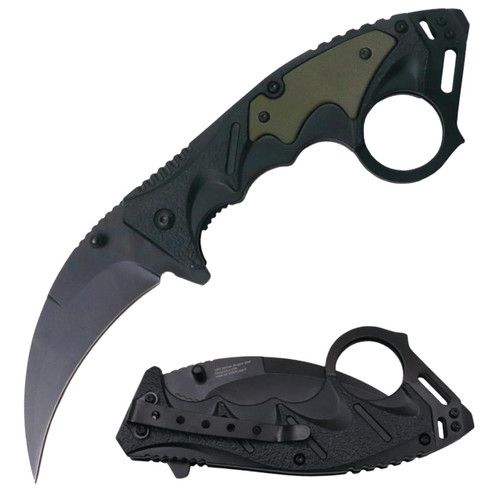 MCS TACTICAL KARAMBIT SPRING ASSISTED 
