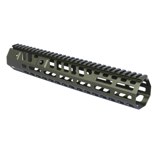 MCS AR-15 “Socom Series” 12″ Suppressor Compatible Handguard - Anodized Green 