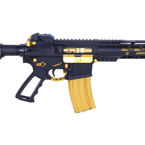 MCS AR-15 Enhanced Lower Parts Kit With Upgrades - Anodized Gold 