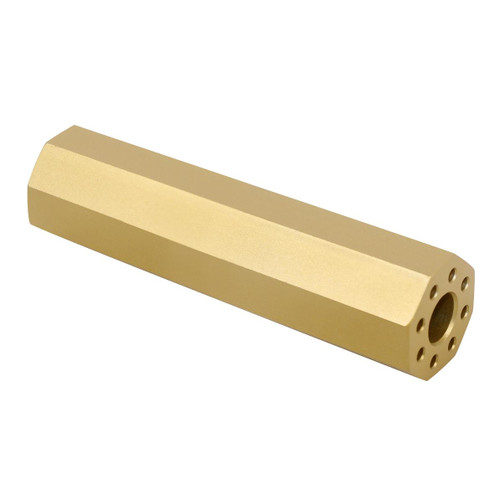 MCS AR-15 4.5” Octagonal Fake Suppressor - Anodized Gold 