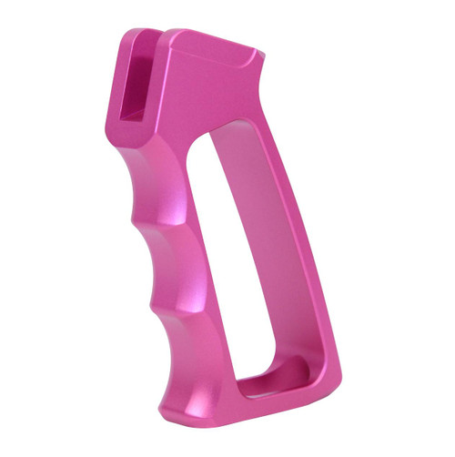 MCS AR-15 Ultralight Series Skeletonized Aluminum Pistol Grip Gen 2 - Anodized Pink 