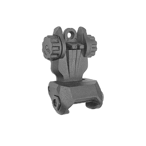 MCS POLYMER REAR FLIP-UP SIGHT - BLACK 