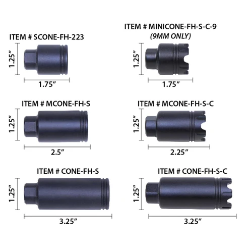 MCS AR-15 Micro ‘Trident’ Flash Can With Glass Breaker - Anodized Gold 