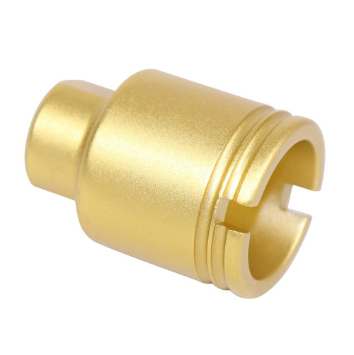MCS AR-15 Stubby Slim Compact Flash Can - Anodized Gold 