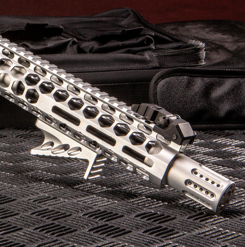 MCS AR-15 M-LOK Micro Angle Grip - Anodized Silver 