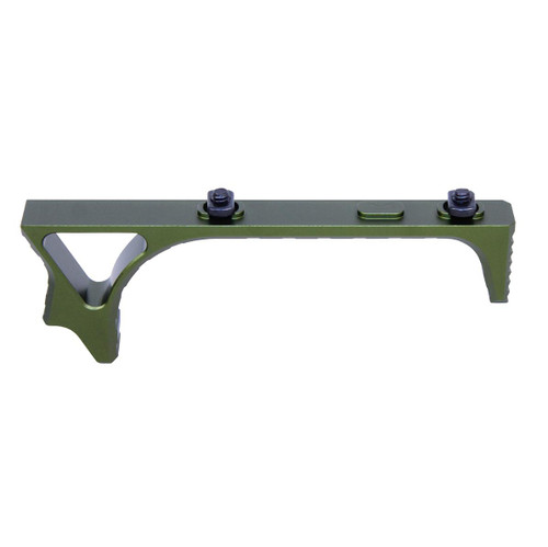 MCS AR-15 Skeletonized Ultralight Angled Grip For M-LOK - Anodized OD Green 
