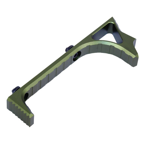MCS AR-15 Skeletonized Ultralight Angled Grip For M-LOK - Anodized OD Green 