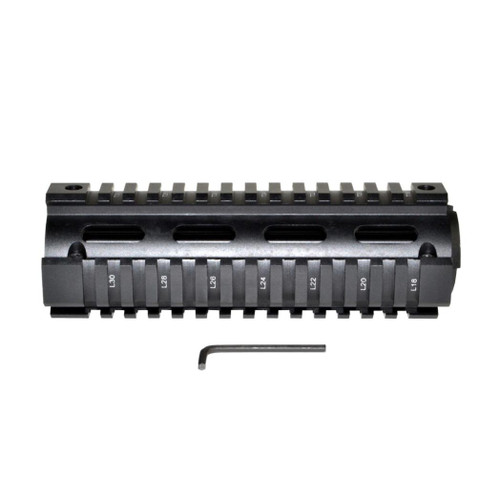 MCS AR-10 2 Piece Drop In Quad Rail Handguard DPMS .308, 6.75" Carbine Length 
