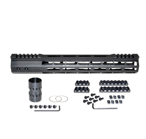 MCS AR-15 Super Light M-LOK Series Free Float Handguard with Partial Top Rail