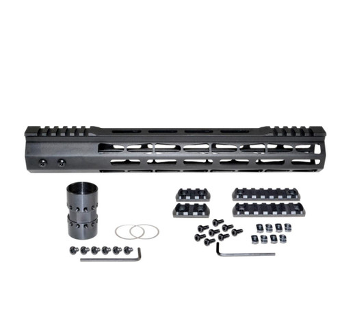 MCS AR-15 Super Light M-LOK Series Free Float Handguard with Partial Top Rail 