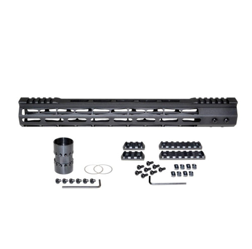 MCS AR-10 15" LR 308 DPMS LOW Super Light M-LOK Series Free Float Handguard with Partial Top Rail 