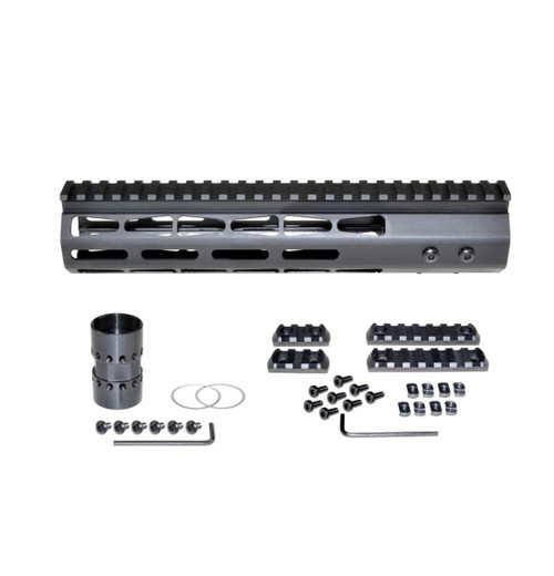 MCS AR-15 10" M-LOK Super Light Free Float Handguard - USA Made 