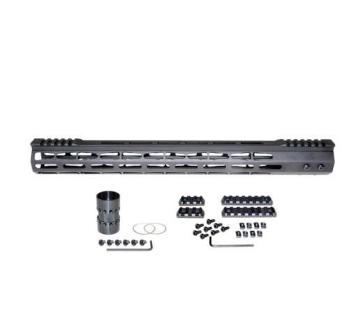 MCS AR-10 17" LR 308 DPMS LOW Super Light M-LOK Series Free Float Handguard with Partial Top Rail 