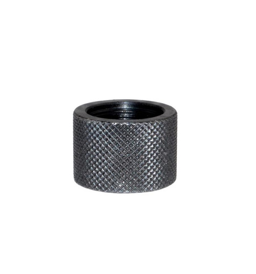 MCS AR-10 5/8x24 Thread Protector Nut - 0.915" OD - Black Carbon Steel 