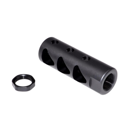 MCS AR-15 1/2x28 Muzzle Brake Steel with Black Phosphate Finish 