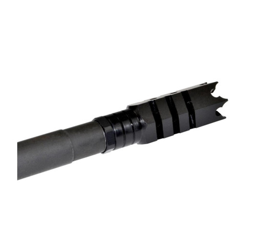 MCS Shark Muzzle Brake 49/64-20 For .50 Beowulf, Steel, Black 