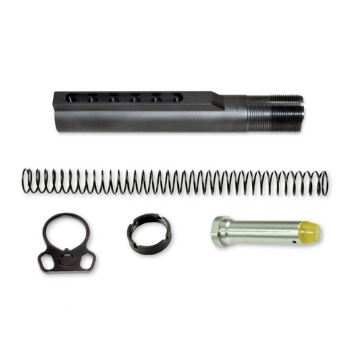 MCS AR-15 Mil Spec Buffer Tube Kit w/ Dual Sling End Plate