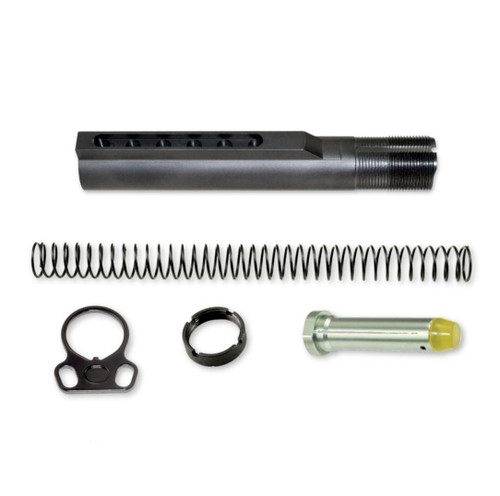 MCS AR-15 Mil Spec Buffer Tube Kit w/ Dual Sling End Plate 