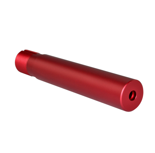 MCS AR-15 Pistol Buffer Tube 7.3" with hole for QR Sling Adapter - Red Anodized