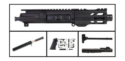 MCS AR-15 4.5" 9MM NITRIDE PISTOL FULL BUILD KIT