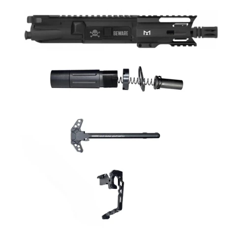 MCS AR-15 5.56 5'' PISTOL BEWARE BUILD W/ SHORT BUFFER SYSTEM, AMBI CHARGING HANDLE 