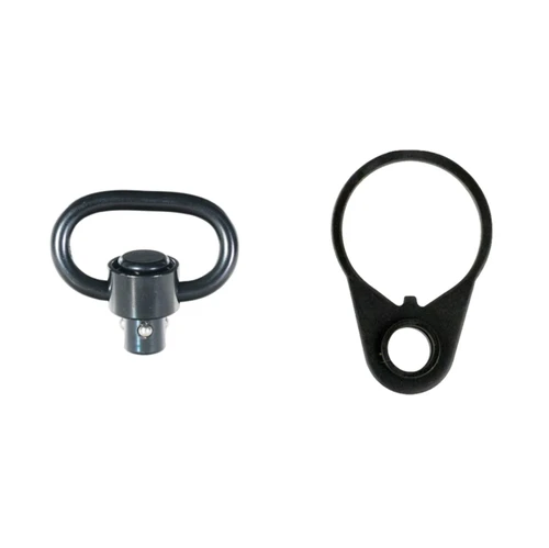 MCS AR-15 QD SLING SWIVEL ADAPTER 1.25”, AR15 END PLATE WITH CENTER AMBIDEXTROUS QD SLING SWIVEL ATTACHMENT POINT 