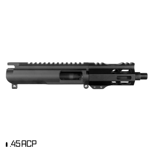 MCS AR-45 5-INCH PISTOL UPPER 1:16 45ACP FREEFLOAT M-LOK HANDGUARD - SUPPRESSOR READY 