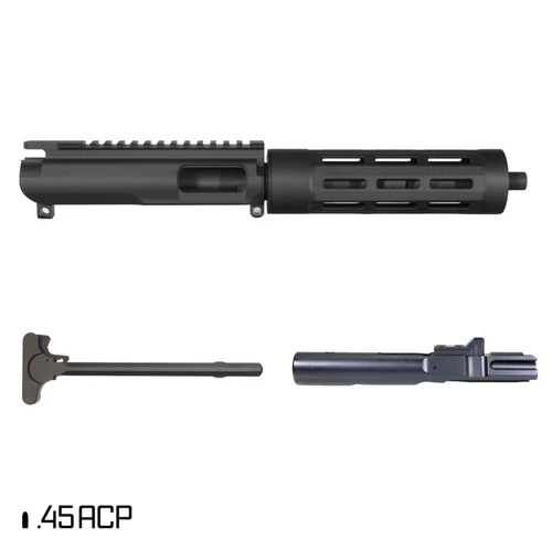 MCS AR-45 7.5" INCH 45ACP PISTOL UPPER TUBULAR M-LOK HANDGUARD SUPPRESSOR READY