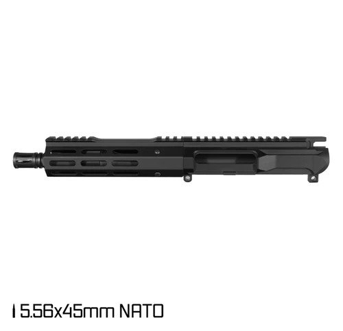 AR-15 5.56 NATO LEFT-HANDED COMPETITION 7.5" INCH PISTOL UPPER 1:7 FREEFLOAT M-LOK HANDGUARD