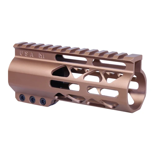 MCS AR-15 5″ M-LOK Free Floating Handguard With Monolithic Top Rail - Anodized Bronze