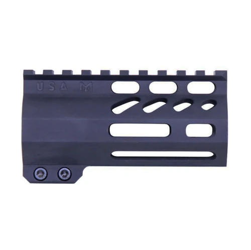 MCS AR-15 4″ AIR-LOK Series M-LOK Free Floating Handguard With Monolithic Top Rail - Anodized Black