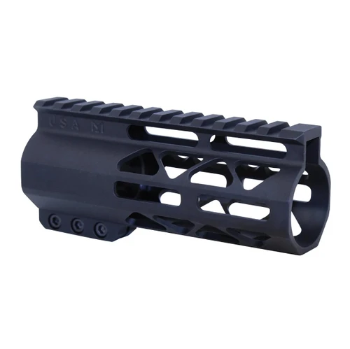 MCS AR-15 5″ AIR-LOK Series M-LOK Compression Free Floating Handguard With Monolithic Top Rail - Anodized Black 