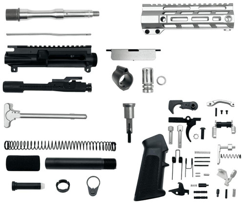 MCS AR-15 .223 Wylde 7.5″ Pistol Upper Complete Build Kits Unassembled S.S barrel Upper 