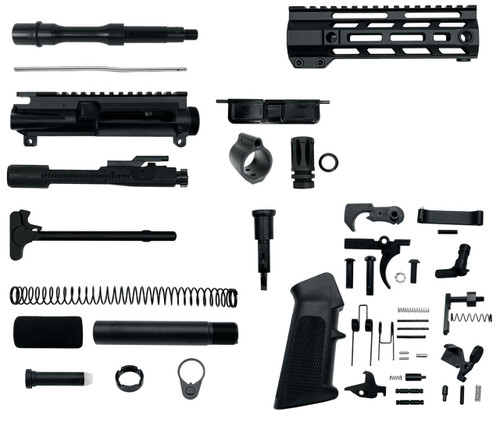 MCS AR-15 5.56 Nato 7.5″ Pistol Upper Complete Build Kits Unassembled Black barrel Upper  MCS AR-15 5.56 Nato 7.5″ Pistol Upper Complete Build Kits Unassembled Black barrel Upper