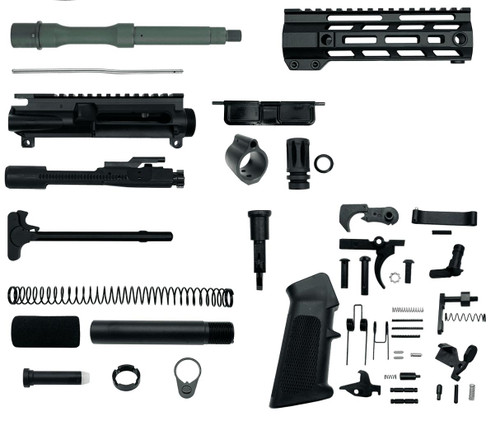 MCS AR-15 5.56 Nato 8.5″ Pistol Upper Complete Build Kits Unassembled Black barrel Upper  MCS AR-15 5.56 Nato 8.5″ Pistol Upper Complete Build Kits Unassembled Black barrel Upper