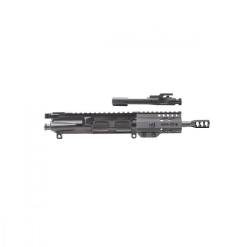 MCS AR-15 5.56 NATO 7" PISTOL LENGTH 1:8 TWIST W/ 4" SUPER SLIM KEYMOD HANDGUARD- COMPLETE UPPER  MCS AR-15 5.56 NATO 7" PISTOL LENGTH 1:8 TWIST W/ 4" SUPER SLIM KEYMOD HANDGUARD- COMPLETE UPPER