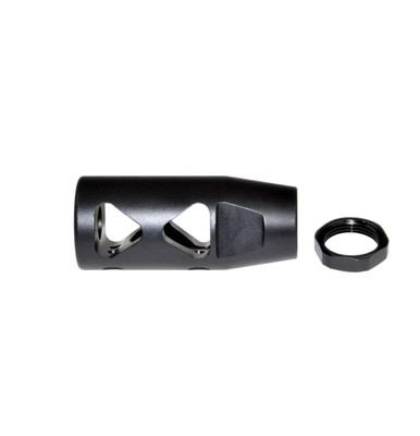49/64-20 Muzzle Brake for .50 Beowulf w/ Crush Washer - Steel - Black