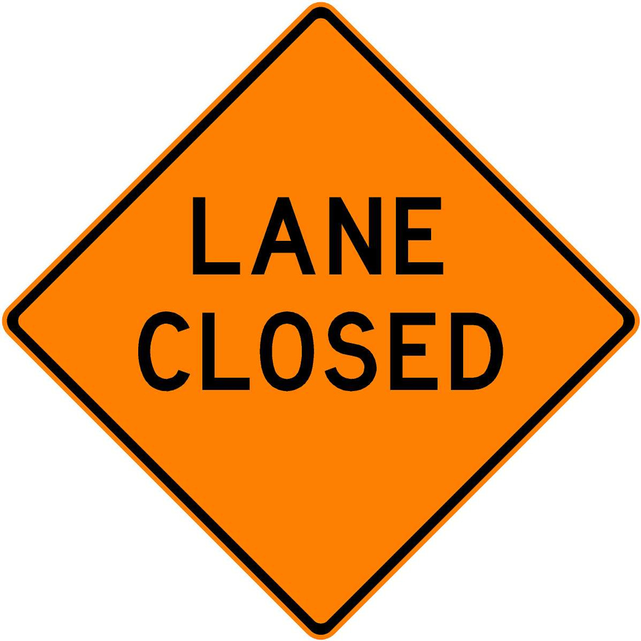 LANE CLOSED - 48" REFLEXITE