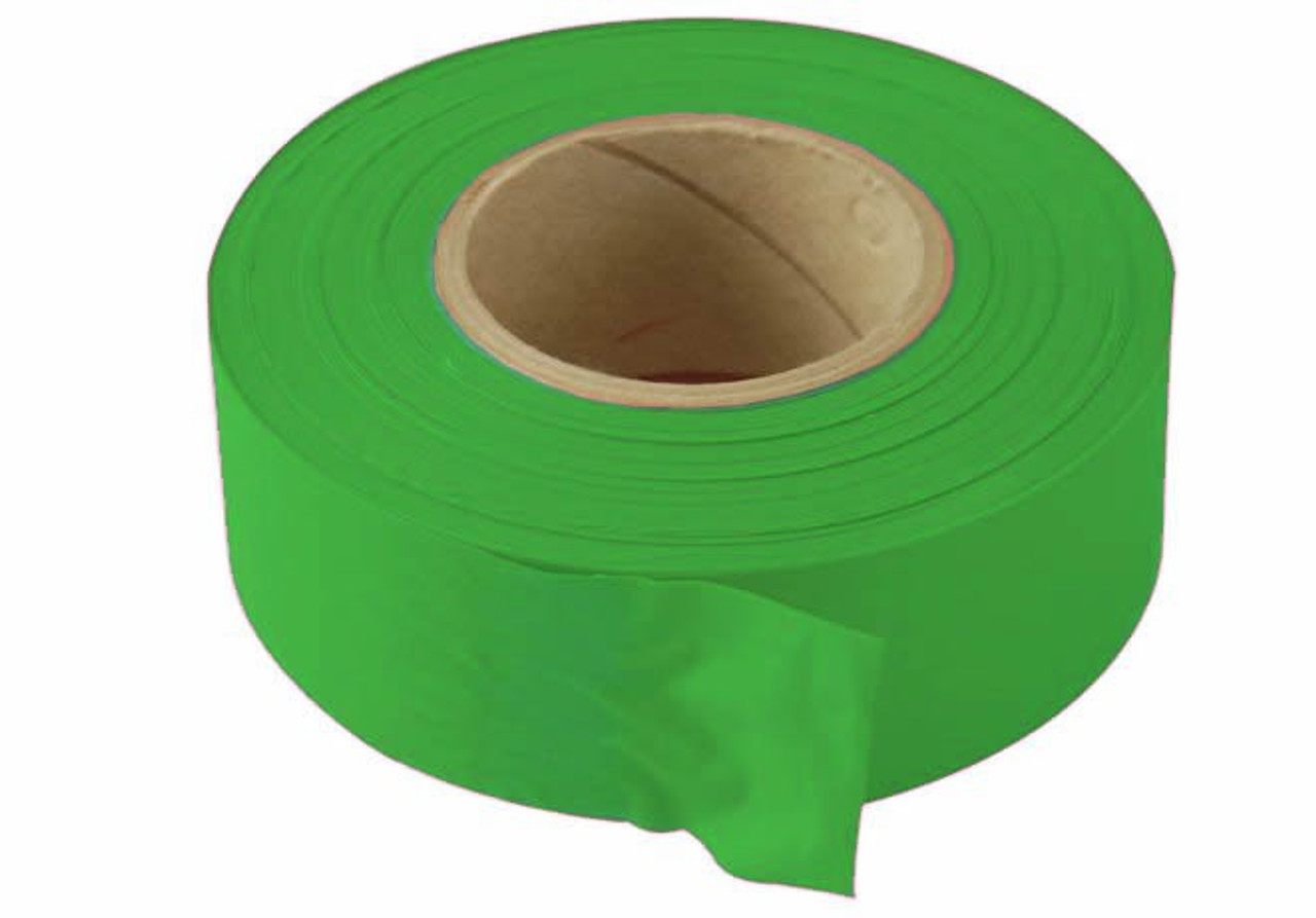 FLAG TAPE - GREEN 1-3/16"x300'