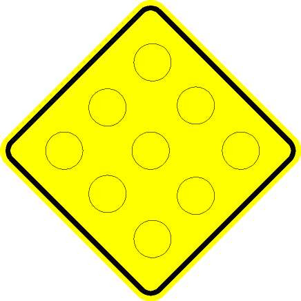 N4 MARKER YELLOW W/REFLECTORS